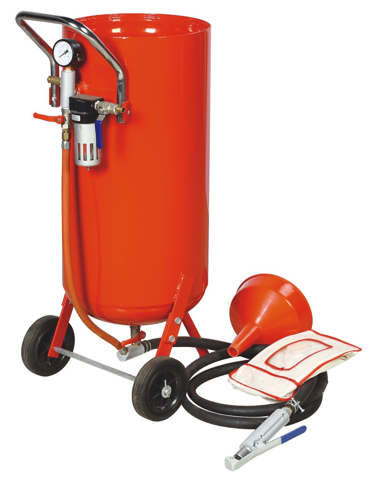 Industrial Sandblaster Packaging and Equipment Setup